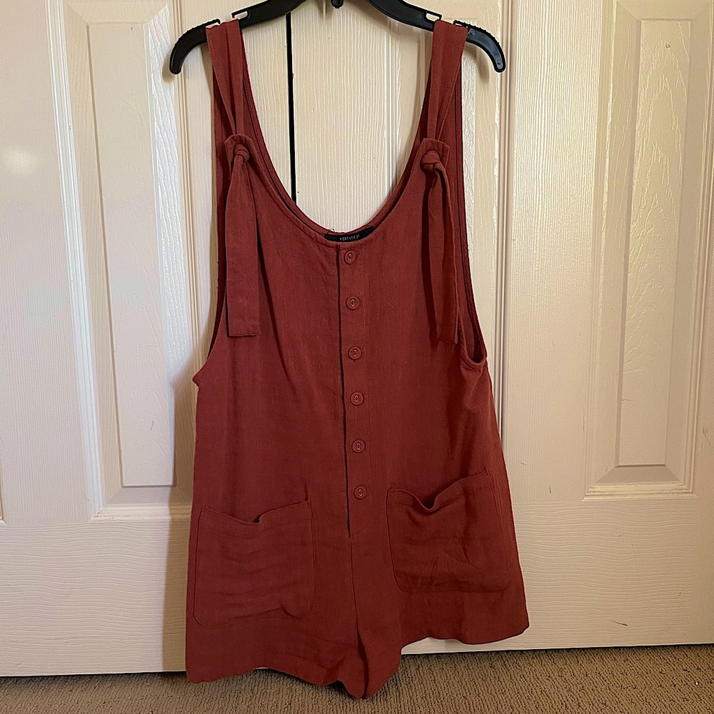 Forever 21 Button Down Romper